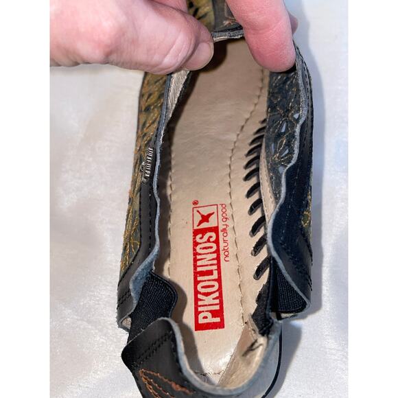 Pikolinos ROMANA Heeled Sandals - Women's Size 37 -‎ Made in Spain - Floral - Picture 12 of 13